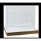 Flipside 9in X 12inTwo Sided Quadrant Grid Dry Erase Board 1/2in Square Bulk Class, 12PK 21012 - alternate 1